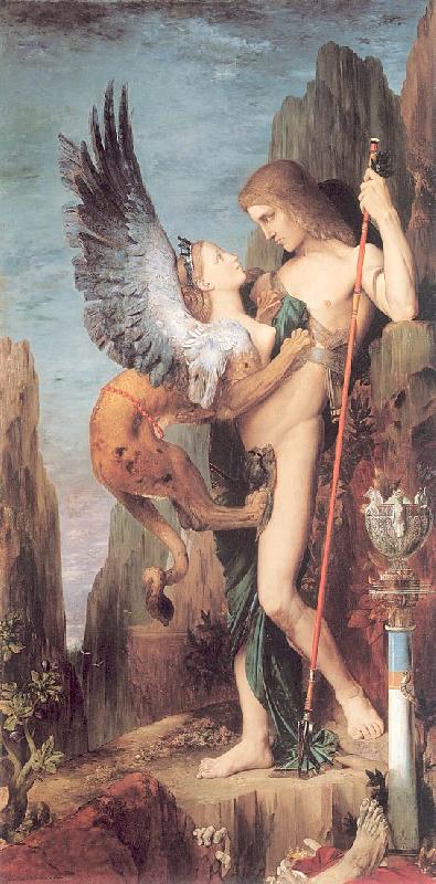 Gustave Moreau Oedipus and the Sphinx Norge oil painting art